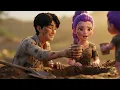 K-Pop Demon Hunters Rich Purple Family VS Poor Rainbow Family VS Green Family - A Touching Story