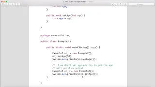 Encapsulation in Java