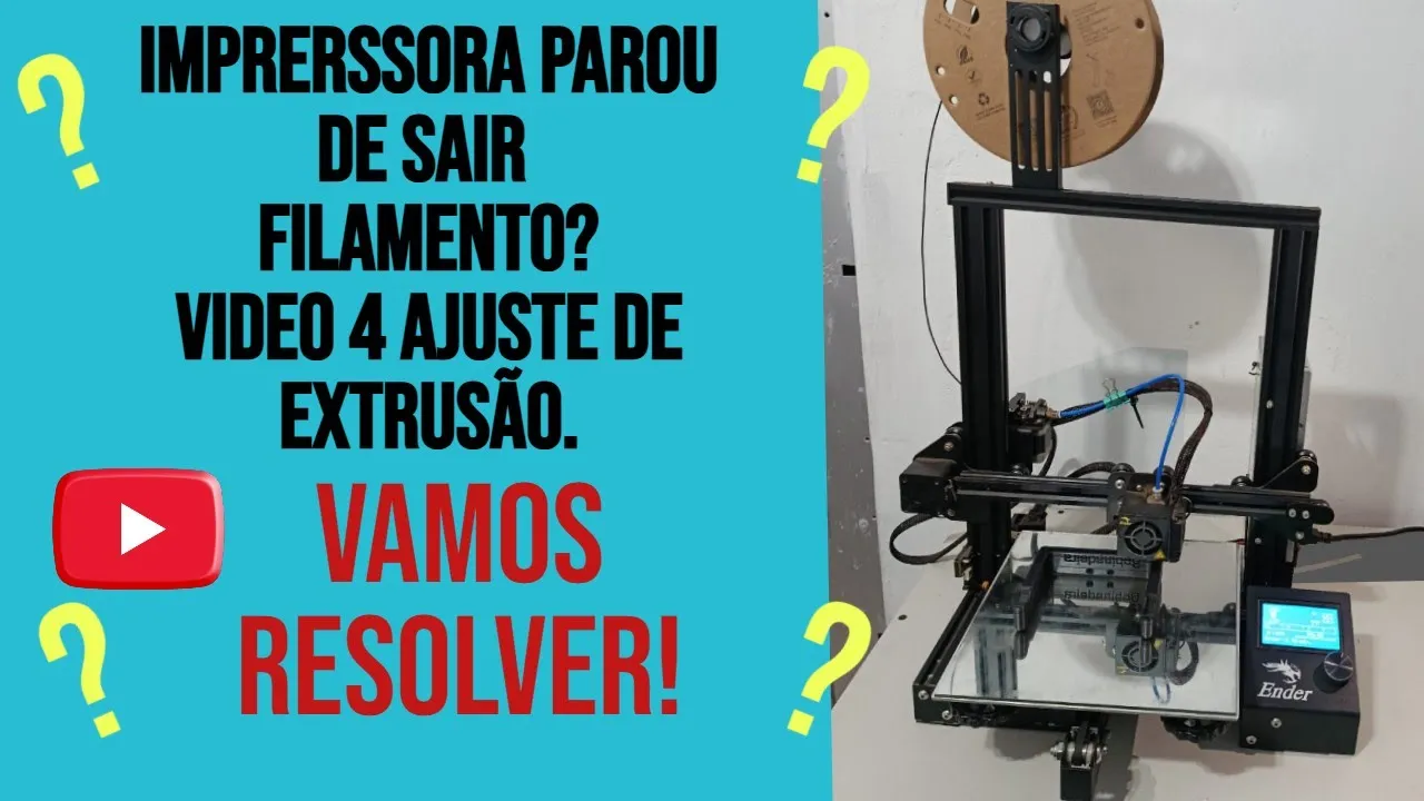 Ajuste de extrusão ender 3.