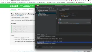 Python edabit Challenge Find the Perimeter of a Rectangle