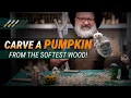 I Carved a Halloween Pumpkin Out of Wood - And It Looks ALIVE