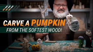 I Carved a Halloween Pumpkin Out of Wood - And It Looks ALIVE