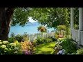 Peaceful Spring Porch View Lake Water Birdsong Ambience for Calm Mornings Deep Focus