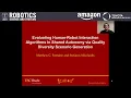 RSS 2021 Spotlight Talk 13 A Quality Diversity Approach to Automatically Generating HRI
