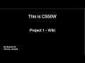 Project 1 - Wiki with Django