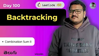 Day 100 Combination Sum II Explained Leetcode 40 Backtracking Python srkcodes