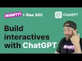 Use ChatGPT to Make a Custom Interactive Block in Articulate Rise