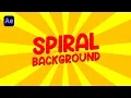 Cartoon Style Spiral Background in After Effects Easy Animation Tutorial No Plugins