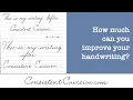 How much can you improve your handwriting