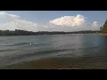 Swimming in lake Lanier Georgia freestyle and Backstroke