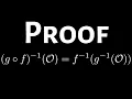 Preimage of Composition of Functions Set Theory Proof