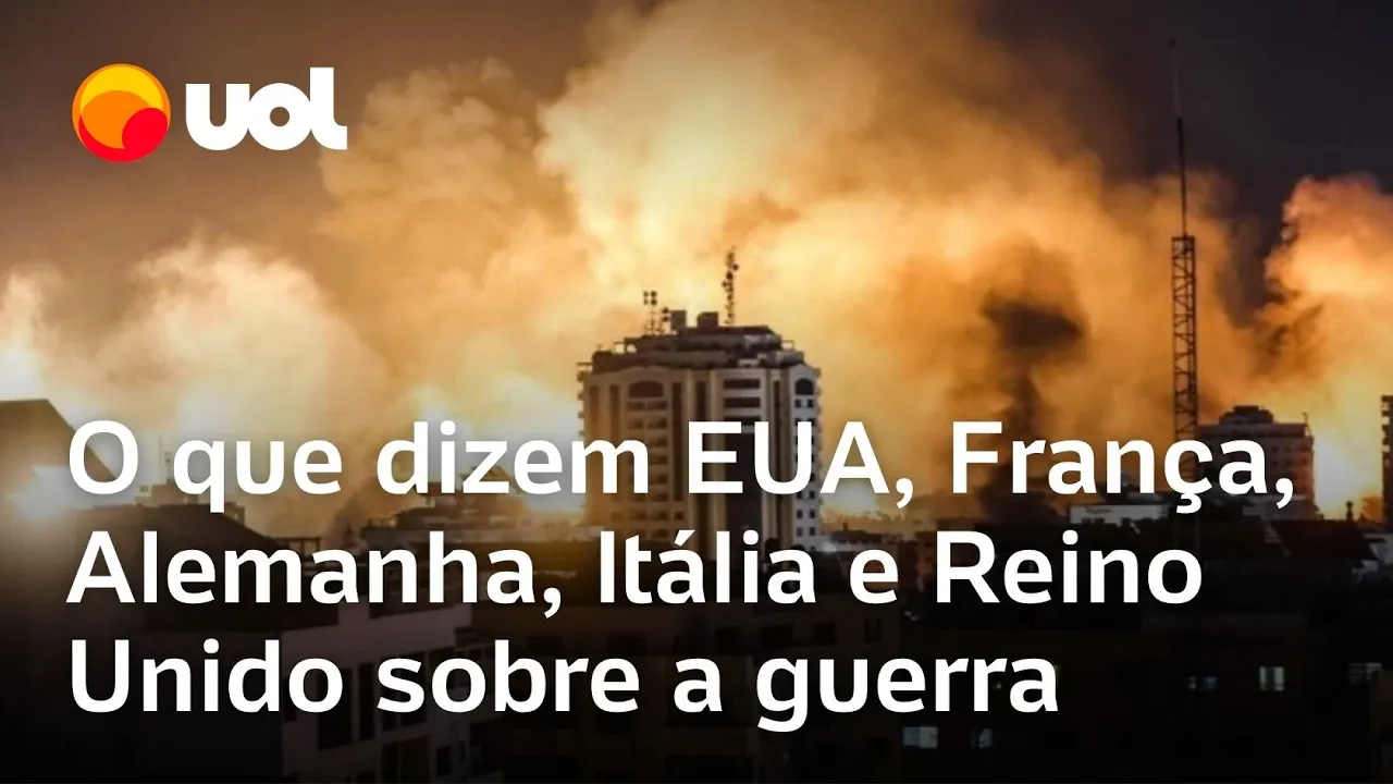 Israel x Hamas e Palestina: EUA, França, Alemanha, Itália e Reino Unido se posicionam sobre guerra