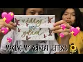 MAKING MY RETREAT LETTERS HEHEHE