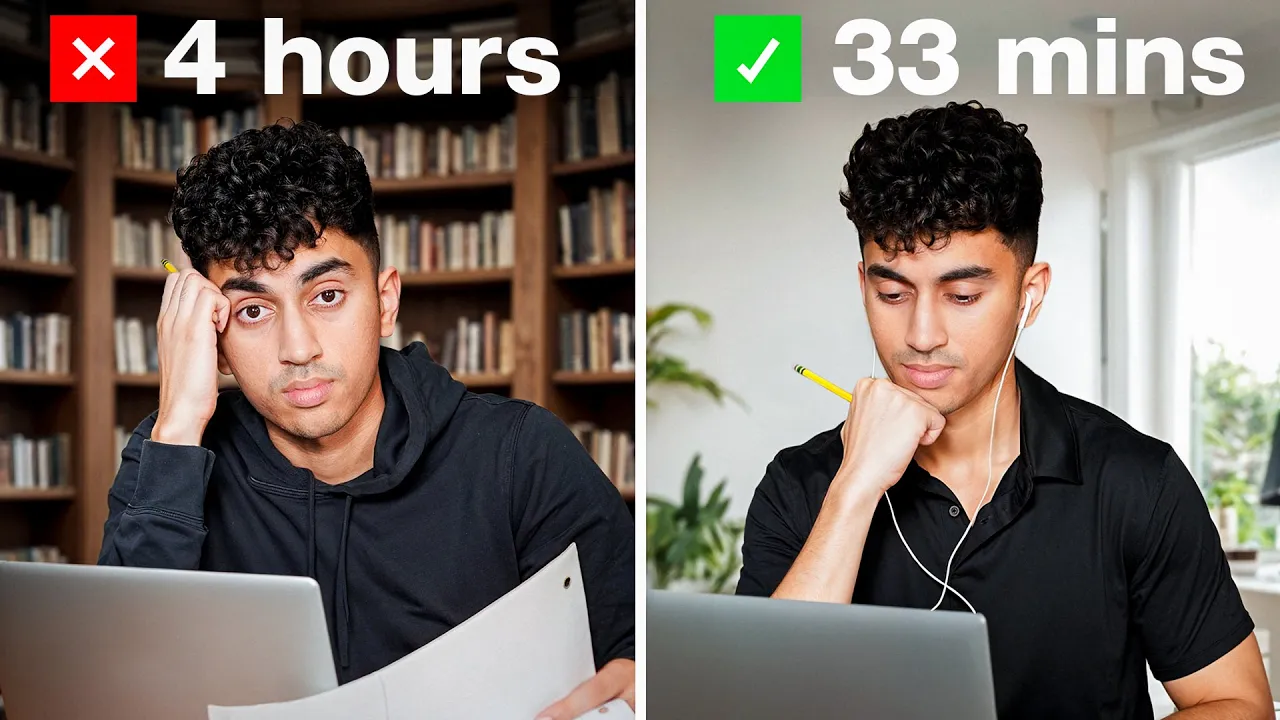Outline Video how to study less and get higher grades