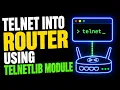 How to telnet into a router using the telnetlib module