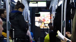MTA NYCT Ride 2010 NovaBus LFS Artic on the M15 Select Bus