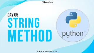 String method Day 05 Learn Python Python Tutorial