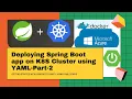 Deploy a Spring Boot App on Kubernetes Cluster Using YAML Config AKS Product Engineer Part-2