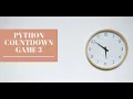 Python Countdown Numbers game 3