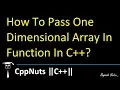 Passing One Dimensional Array In Function In C
