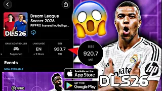 Dream League Soccer 2026 Download Size DLS26 Possible Size DLS 26 Mobile 