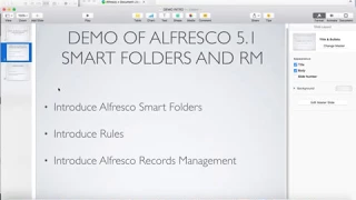 Smart Folders and Records Management in Alfresco 5 1 Demo