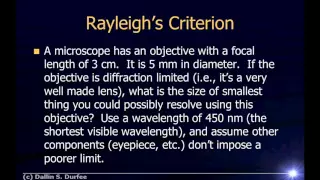 Physics123 Example Problems - Diffraction