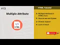 Multiple attribute on input and select Tag multiple Attribute in html Form HTML Tutorial