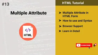 Multiple attribute on input and select Tag multiple Attribute in html Form HTML Tutorial