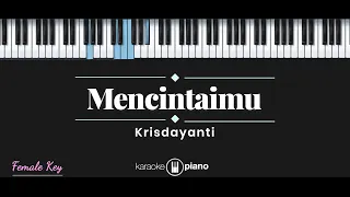 mencintaimu krisdayanti karaoke piano female key 