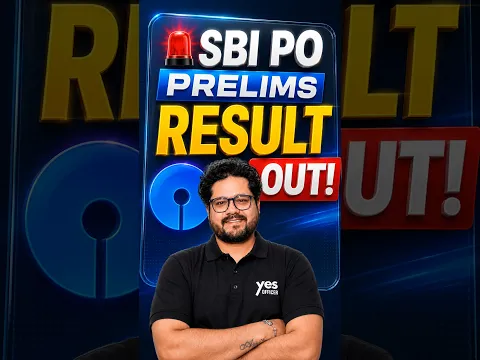 🚨 SBI PO Prelims Result OUT!
