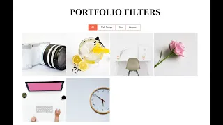 How To Create a Portfolio Filter Image Gallery using HTML CSS jQuery Plugin