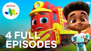 Mighty Express Season 1 FULL EPISODE 1-4 Compilation Netflix Jr