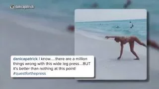 Danica Patrick did do yoga in a bikini