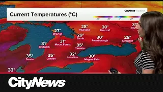 Dangerously hot and humid conditions take over Toronto