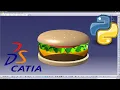 Burger in CATIA using Python