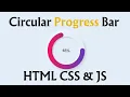 How To Make Circular Progress Bar Using HTML CSS JavaScript Neomorphism Progress Bar