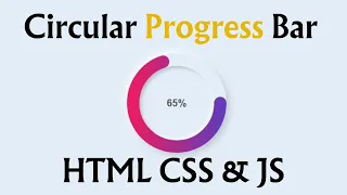 How To Make Circular Progress Bar Using HTML CSS JavaScript Neomorphism Progress Bar