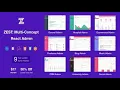 Zest Multi-Concept React Admin Template Themeforest Website Templates and Themes