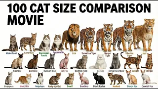 100 CAT Size Comparison Movie , animal names