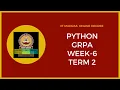 IIT Madras Bsc Online Degree PYTHON GRPA week 6 solution Answers