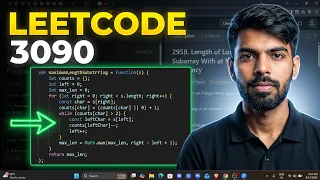 LIVE Leetcode 3090 Maximum Length Substring With Two Occurrences