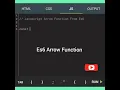 Javascript Arrow Function Shorts Tutorial Bangla Coding