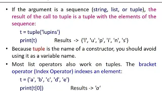 Python Programming Tuples VTU BE CSE 15CS666 OPEN ELECTIVE
