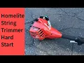 Homelite string trimmer won t start running poorly Easy fix