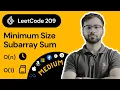 LeetCode 209 - Minimum Size Subarray Sum
