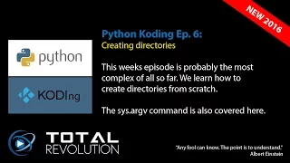 Python Koding 6 Creating a directory structure