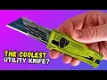 Reate EXO-U Gravity OTF Distressed Green Aluminum Utility Knife Chassis with Magnetic Lock