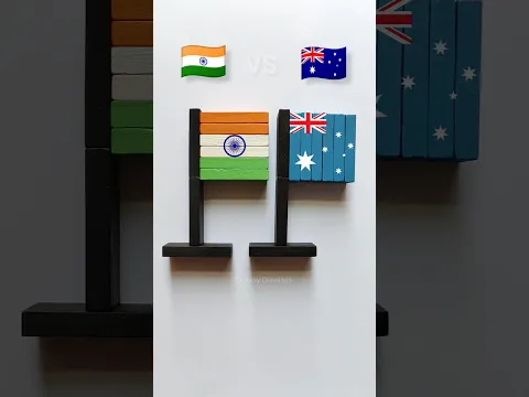 ๐ฎ๐ณ vs ๐ฆ๐บ,Flag Art, Jana Gana Mana #shorts #art #viral #india #australia