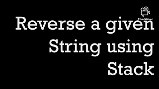 String Reverse - Using Stack